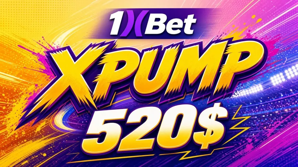Промокод 1XBET XPUMP даёт до 520 долларов на первый депозит новым игрокам
